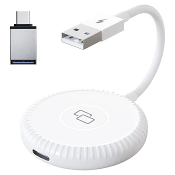  vezeték nélküli adapter, autó képernyő tükröző eszköz fehér csere iPhone / iPad készülékhez Carplay vezeték nélküli adapterhez