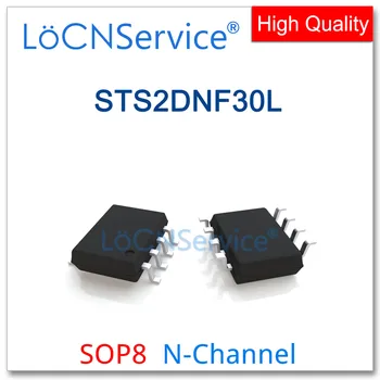 LoCNService 50PCS 500PCS SOP8 STS2DNF30L N-CHANNEL Kiváló minőségű STS