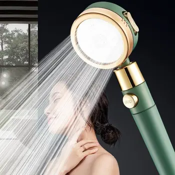 állítható nagynyomású kézi zuhanyfej szűrőpatronokkal 3Spray víztakarékos masszázs zuhanyfej Fürdőszoba kiegészítők