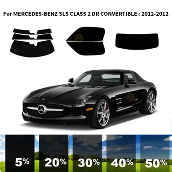 Előre vágott nanokerámia autó UV ablakfesték készlet autóipari ablakfólia MERCEDES-BENZ SLS CLASS 2 DR CONVERTIBLE 2012-2012