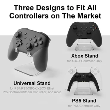 1Set átlátszó fantomállvány rack vezérlő tartó PS4 PS5 Xbox One Xbox Series X Series S felszerelés fejhallgató RingFit