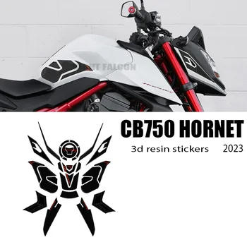 Motorkerékpár tartozékok 3D epoxigyanta matrica védő készlet tankpad Honda Hornet CB750 CB 750 Hornet 2023