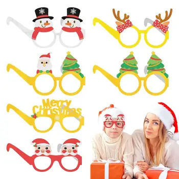 Karácsonyi szemüvegkeret Ünnepi karácsonyi parti szemüveg keretek dekoráció Karácsonyi parti fotók Stand az ünnepi szívességekhez