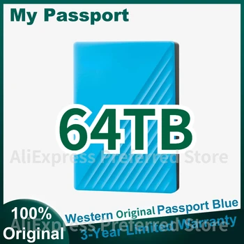 Western eredeti PHDD kék 1 TB 2 TB 4 TB 5 TB hordozható külső merevlemez biztonsági mentési szoftverrel és jelszavas védelemmel