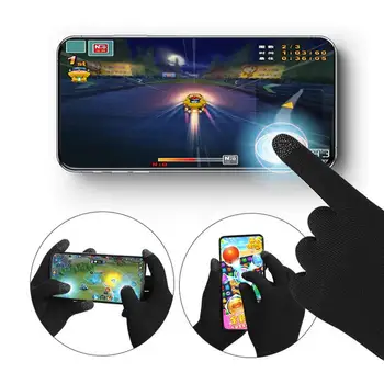 játékhoz tervezett érintőképernyős kesztyű Unisex meleg légáteresztő ultravékony, 5 ujjas csúszásgátló, izzadságálló kesztyű
