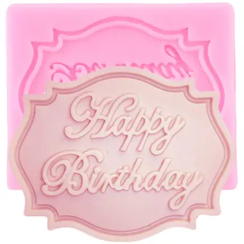 Boldog születésnapot levél űrlap szilikon penész csokoládé fondant torta dekorációs eszközök cupcake topper forma süti sütés cukorka formák