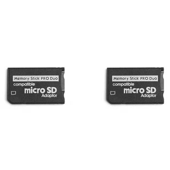2X Memory Stick Pro Duo adapter, Micro-SD / Micro-SDHC TF kártya a memóriakártyához MS Pro Duo kártya Sony PSP kártya adapterhez
