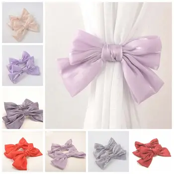 Minimalista modern bowknot függönykapocs Bow alakú nyakkendők Függönytartók Kiváló nem lyukasztó függöny kiegészítők Lakberendezés