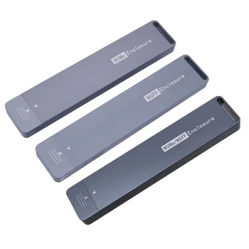 M.2 NVME NGFF SSD tokok Alumíniumötvözetből USB Type-A3.1 SSD ház 2230/2242/2260/2280 M.2 SSD támogatásához