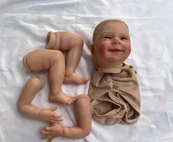 FBBD Új érkezés 20 hüvelykes újjászületett baba baba Sebastian 3D bőrre festett haj DIY rész egy extra ruhával test karácsonyi ajándék