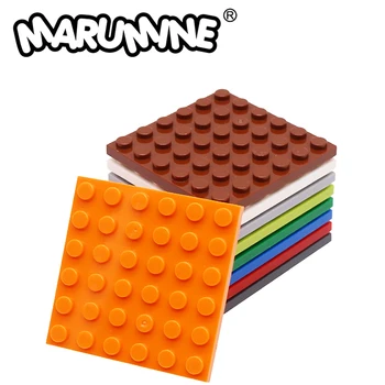 Marumine Classic Brick 6x6 Dots alaplap 8PCS 3958 MOC építőelem alaplap szerkezeti modellező alkatrészek összeszerelési tartozékai