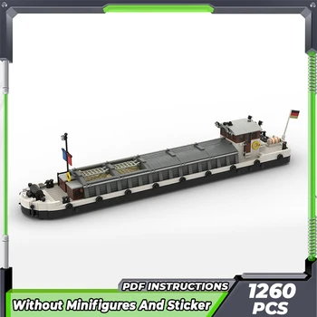 Moc építőkockák Katonai modell teherhajó modell kikötői uszály technológia Moduláris blokkok Ajándékok Játékok gyerekeknek DIY összeszerelés