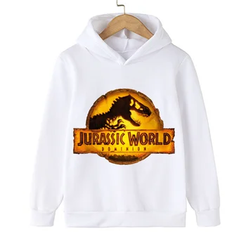 2023 Nyár Jurassic World Dominion alkalmi kapucnis pulóverek Gyermek sport hosszú ujjú pulóverek Lányok Fiúk Tavasz Ősz kapucnis felső
