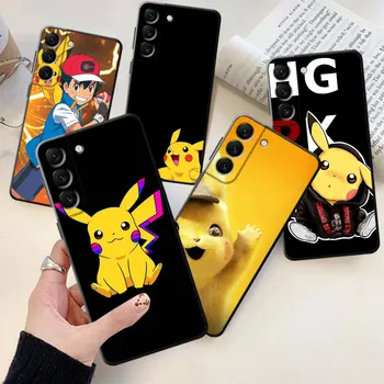 Pokemon rajzfilm Pikachu Samsung Galaxy S22 S23 S20 Ultra S22 S21 FE plusz S9 S10 S10e S7 S8 S7Edge tokok