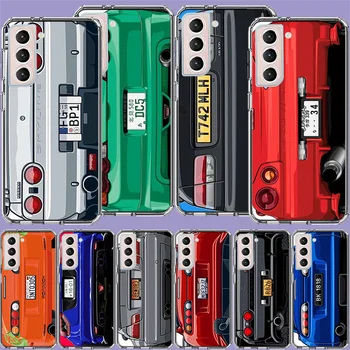 Japán anime Initial D autós hátsó lámpa telefontok Samsung Galaxy S23 S22 Ultra S21 FE S20 S10 S9 S8 Plus S10E S7 Edge borítóhoz