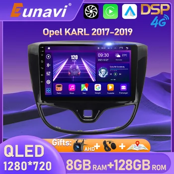 Eunavi 2 din autó rádió android auto GPS az Opel Karl Vinfast FADIL 2017-2019 Multimédia videó sztereó lejátszó carplay Autoradio
