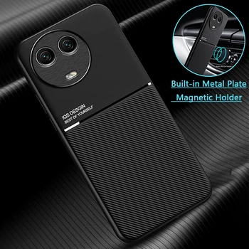 Realme11 11 5G Case puha keretű bőr autós mágneses tartó telefontok OPPO Realme 11 6.72