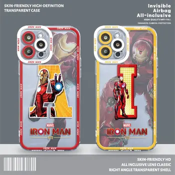 Marvel Iron Man Groot tok Xiaomi Mi 11 Lite 11T Pro Poco X3 NFC X4 X5 M3 M4 Pro tok átlátszó szilikon luxustokok