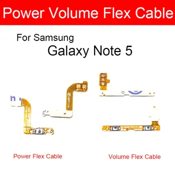  Hangerő és teljesítmény Flex kábel Samsung Galaxy Note 5 SM-N920A N920F N920I N920P N920R N920V N9200 kapcsológomb Flex szalag