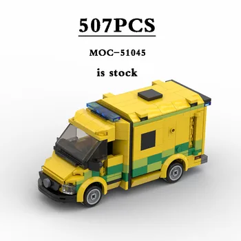 Mentő sorozat Mentő berendezések MOC-51045 teherautó építőelemek Játék modell 507PCS DIY születésnapi ajándék gyerekeknek játék karácsonyi ajándékok
