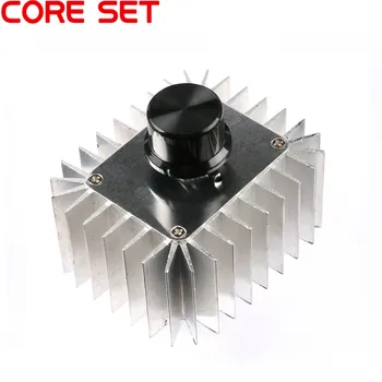 220V 5000W SCR feszültségszabályozó motor fordulatszám-szabályozó kapcsoló Fénytompító fényerő-szabályozók termosztát nagy teljesítményű alumíniumötvözet