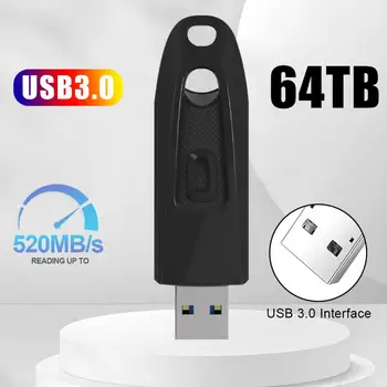 64TB USB flash meghajtó USB 3.0 nagy sebességű Pendrive 2TB 4TB 16TB hordozható USB-eszköz vízálló pendrive 128GB laptophoz / PC-hez / PS5-höz