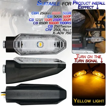  Motorkerékpár LED irányjelző lámpák Oldalsó irányjelző HONDA CB125/CBR650R/CBF/X-ADV /CB 150R /CB 300R/ CB 1000R