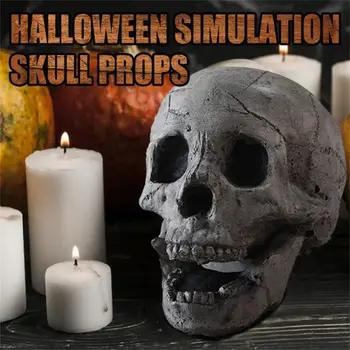 Haunt Skull Kellékek Hátborzongató horror Hangulat Skull Bbq Party dekorációk Halloween Ijesztő dekorációk Legmagasabb értékelés Ijesztő