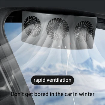 Autóhűtő ventilátor 2 sebesség Állítható nyári belső tér Mennyezeti hűtő Hordozható szagtalanítás Autóipari vezetési ventilátor