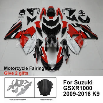Motorkerékpár burkolat készlet Karosszéria készlet műanyag Suzuki GSXR1000 GSX-R1000 2009-2016 K9 tartozékok Befecskendező karosszéria S1009-1002b