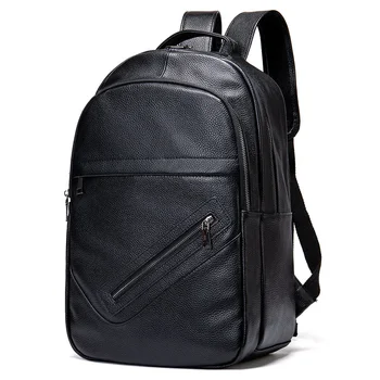 2024 Új márka Natural Cowskin Valódi bőr férfi hátizsák divat Nagy kapacitású cipőtáska fiú laptop hátizsák számítógépes táska