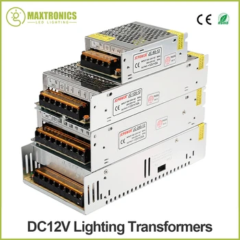 Világítási transzformátorok DC12V Kiváló minőségű LED lámpák meghajtó LED szalag tápegységhez DC12V 1A 2A 5A 10A 15A 20A 25A 30A 33A 40A