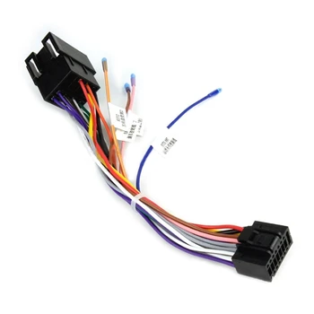 16 tűs autórádió ISO kábelezés kábelköteg csatlakozó adapter kábel Univerzális csepphajó