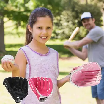 Baseball kesztyűk gyerekek, tizenévesek, fiatalok, tartós bőr softball, baseball, kancsó, Mitt fiúknak, lányoknak, felnőtt és ifjúsági terepkesztyűknek