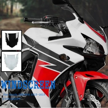 Motorkerékpár dupla buborékos első szélvédő szélvédő Hondához CBR500R CBR 500R CBR500 500 R 2013 2014 2015 Street PC műanyag