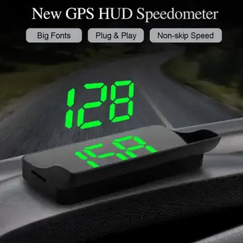 Autó GPS Head Up HD kijelző MPH Digitális sebességmérő HUD szélvédő projektor Autó sebességmérő tartozék minden autó teherautó busz