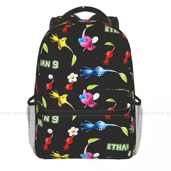 Matricacsomag Ingyenes testreszabási hátizsákok Pikmin színes játék alkalmi nyomtatás diák iskolai táska ravel táskák laptop nappali csomag