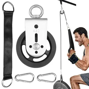 Fitness DIY szíjtárcsa Kábelgép rögzítő rendszer Kar bicepsz Tricepsz Blaster Kézerősítő edzés otthoni edzőterem Edzőfelszerelés