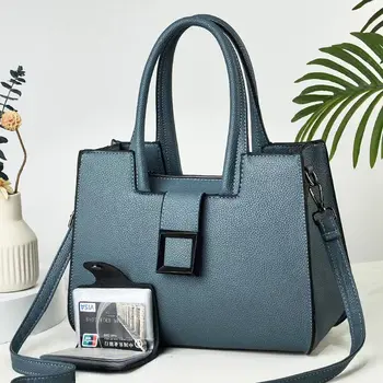 Női egyszerű divatos nagy kapacitású temperamentum kézitáska Anya táska Luxus egyvállú Messenger táska Nők