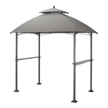 Kültéri grill pavilon lombkoronával Felső napernyő alap Camping napernyő tartó terasz bútor napernyő