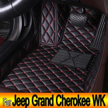  autó padlószőnyeg Jeep Grand Cherokee WK 2005 ~ 2010 szőnyeg tartós bőrszőnyeg védőszőnyeg piszkos lábpárna autó kiegészítők