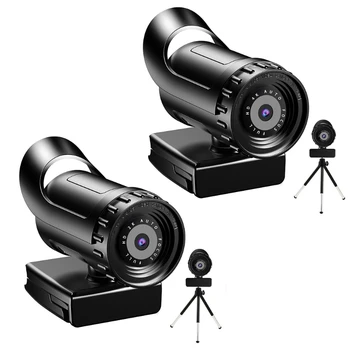 2K 4K magas webkamera beépített mikrofonnal USB 2.0 Plug&for Play kamera zajcsökkentés 120° széles V