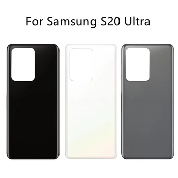  hátlap Samsung Galaxy S20 Ultra hátsó üveg akkumulátorfedél ajtóhoz Hátsó üvegház tok Galaxy s20U G988 akkumulátorfedélhez