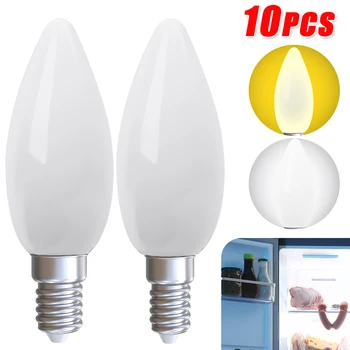 10/1Db 220V LED izzó E12/E14 Univerzális hűtőszekrény lámpák Csavaros izzó hűtővitrinekhez Háztartási éjszakai lámpák
