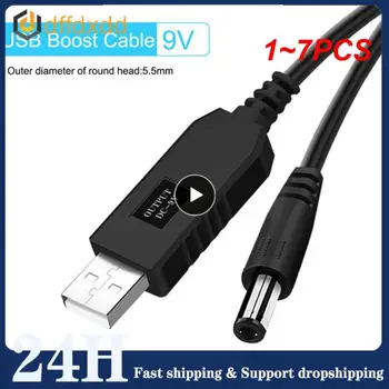 1 ~ 7DBS USB-DC tápkábel 5V - 12V Boost Converter 8 adapterek USB-DC csatlakozó töltőkábel Wifi router Mini ventilátorhoz