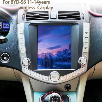Tesla képernyő a BYD S6 2011-2017 navigációhoz CARPLAY sztereó Android 12 GPS autós magnó rádió multimédia lejátszó Autoradio