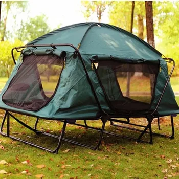 Camping Coupe ágy hordozható Több funkció a szabadban Túlélés Vad horgászhely Sátor Emeletes Nedvességálló Esőálló sátrak