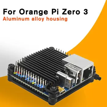 alumíniumötvözet tok narancssárga Pi Zero 3-hoz páncélozott héj passzív hűtés CPU hőelvezető fém ház Orange Pi Zero 3-hoz