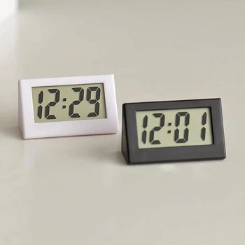Minimalista Mini elektronikus óra Csendes asztali időkijelző Elektronikus ébresztőóra mikroóra asztali otthoni irodai tanulmány