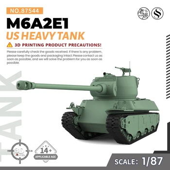 Elővételes 7! SSMODEL SS87544 V1.7 1/87 katonai modellkészlet US M6A2E1 nehéz tank